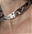 COLAR CHOKER MARTELADO COM CORRENTE BANHADO A RODIO - Imagem 2
