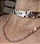 COLAR CHOKER MARTELADO COM CORRENTE BANHADO A RODIO - Imagem 1