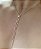 COLAR GRAVATINHA COM BAGUETES DE ZIRCONIAS CRISTAL BANHADO A OURO 18 K OU PRATA - Imagem 2