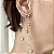 BRINCO EAR CUFF CASCATA BOLINHAS BANHADO OURO 18 K - Imagem 3