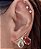 BRINCO EAR CUFF BORBOLETA BANHADO A OURO 18 K - Imagem 3