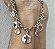 PULSEIRA MEDALHAS CRUZ E DIVINO BANHADA OURO 18 K OU PRATA - Imagem 1