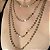 COLAR PLAQUINHAS BANHADO A OURO 18 K - CONJUNTO COM QUATRO CORRENTES - Imagem 1