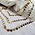 COLAR PLAQUINHAS BANHADO A OURO 18 K - CONJUNTO COM QUATRO CORRENTES - Imagem 2