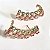BRINCO EAR CUFF COM ZIRCONIAS DUPLAS COLORIDAS BANHADO A OURO 18 K - Imagem 2