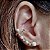 BRINCO EAR CUFF PEROLAS E ZIRCONIAS BANHADO A OURO OU PRATA - Imagem 2