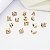 PINGENTE CHARM LETRA BANHADO A OURO 18K - Imagem 1