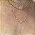 COLAR CHOKER TRIPLO PEROLAS E BOLINHAS BANHADO A OURO 18 K - Imagem 3