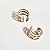 BRINCO PIERCING FAKE CHAPA TRES AROS BANHADO A OURO 18 K - UNITARIO - Imagem 1