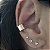 BRINCO PIERCING FAKE CHAPA BANHADO A OURO 18 K - UNITARIO - Imagem 1
