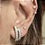 BRINCO EAR HOOK COM ZIRCONIAS BANHADO A RODIO - Imagem 1