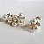 BRINCO EAR CUFF PEROLAS E ZIRCONIAS CRISTAIS BANHADO A OURO 18K - Imagem 2