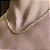 COLAR CORDAO BAIANO AVULSO BANHADO A OURO 18K - 3MM - Imagem 4