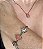 CONJUNTO COLAR PULSEIRA E BRINCO EAR CUFF LIVING CORAL E MORGANITA BANHADO A RODIO NEGRO - Imagem 3