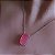 CONJUNTO COLAR E BRINCO EAR CUFF LIVING CORAL BANHADO A RODIO - Imagem 2