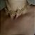 CONJUNTO COLAR  CHOKER E PULSEIRA TELINHA INSPIRED BANHADO A OURO 18K - Imagem 4