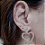 BRINCO CORAÇAO CRAVEJADO COM MICROZIRCONIAS BANHADO A OURO 18 K OU PRATA - Imagem 3