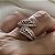 ANEL COM ZIRCONIAS CRISTAL BANHADO A OURO ROSE - Imagem 1