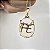 COLAR FE COM CRISTAL FUME BANHADO A OURO 18 K - Imagem 1