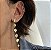 CONJUNTO COLAR E BRINCO PLAQUINHAS BANHADO A OURO 18K - Imagem 3