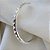 PULSEIRA BRACELETE SPIKE BANHADA A PRATA - AJUSTAVEL - Imagem 3