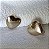 CONJUNTO COLAR BRINCO ARGOLA CORAÇAO BANHADO A OURO - ARGOLINHA - Imagem 5