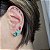 CONJUNTO BRINCO EAR CUFF E PULSEIRA PEROLA COM ZIRCONIAS COLORIDAS BANHADO A OURO 18 K - Imagem 3