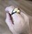 ANEL AJUSTAVEL GOTA BANHADO A OURO 18 K - Imagem 3