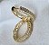 BRINCO ARGOLA CRAVEJADA COM MICROZIRCONIAS CRISTAIS BANHADO A OURO 18 K - Imagem 1