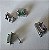 PINGENTE CHARM CARRE VARIAS CORES BANHADO A RODIO - Imagem 2