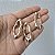 CONJUNTO COLAR E BRINCO ORGANICO BANHADO A OURO 18 K - Imagem 4