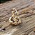 BRINCO ARGOLA CORAÇOES BANHADO A OURO 18 K - ARGOLINHA - Imagem 3