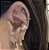 BRINCO TRIO ARGOLA TRIANGULAR BANHADO OURO 18 K OU RODIO - Imagem 2