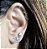 BRINCO PIERCING VERDADEIRO ARGOLA COM ZIRCONIAS EM PRATA 925 - Imagem 1