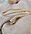 PULSEIRA BRACELETE COBRA COM ZIRCONIAS CRISTAIS BANHADA A OURO 18K - Imagem 3