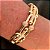 PULSEIRA BRACELETE INSPIRED COM ZIRCONIAS BANHADO A OURO 18 K OU RODIO - Imagem 5
