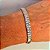 PULSEIRA BRACELETE BAGUETES BANHADA A RODIO - Imagem 2