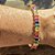 PULSEIRA BRACELETE BAGUETES COLORIDAS BANHADA A OURO 18 K - Imagem 3