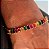 PULSEIRA BRACELETE BAGUETES COLORIDAS BANHADA A OURO 18 K - Imagem 1