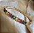 PULSEIRA BRACELETE BAGUETES COLORIDAS BANHADA A OURO 18 K - Imagem 2