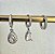 BRINCO TRIO ARGOLA COM PINGENTE GOTA BANHADO A RODIO - Imagem 2