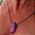 CONJUNTO COLAR E BRINCO FUCSIA FUSION BANHADA EM RODIO NEGRO - Imagem 2