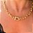 COLAR INSPIRED BANHADO A OURO 18K - Imagem 2