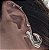 BRINCO ORGANICO COM ZIRCONIAS BANHADO A OURO OU RODIO - Imagem 3