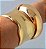 PULSEIRA BRACELETE ORGANICO BANHADO A OURO 18K - Imagem 2