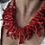 COLAR CORAIS RESINA VERMELHO - Imagem 1