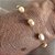 PULSEIRA PEROLA AGUA DOCE BANHADA A OURO 18 K - Imagem 1