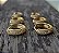 BRINCO TRIO ARGOLA CRAVEJADA COM ZIRCONIAS CRISTAIS BANHADO A OURO 18 K - Imagem 2