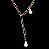 COLAR BODY CHAIN PEROLA SHELL BANHADO A OURO 18 K - Imagem 3