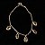 COLAR COM PINGENTES COLORIDOS BANHADO A OURO 18K - Imagem 2